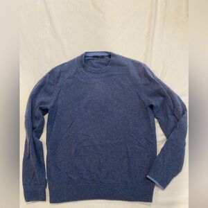 Greyson Men's Heather Blue Cashmere Crewneck Sweater